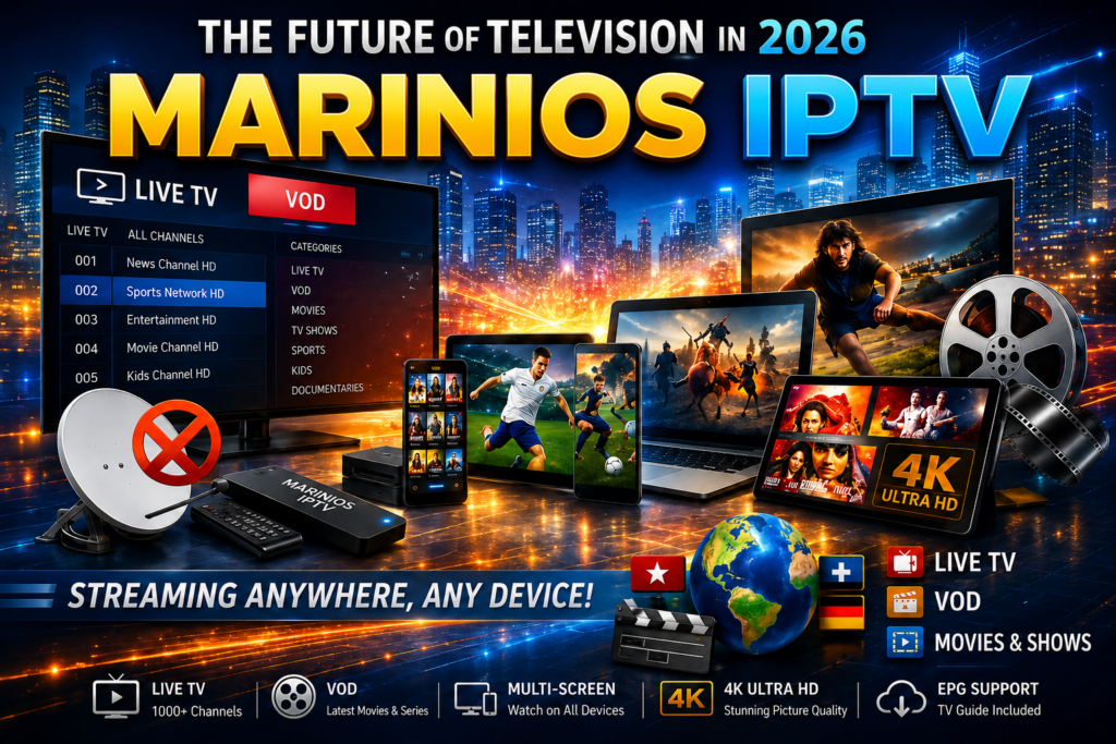 The Ultimate Guide to Marinios IPTV covering features setup benefits and streaming services on smart devices.