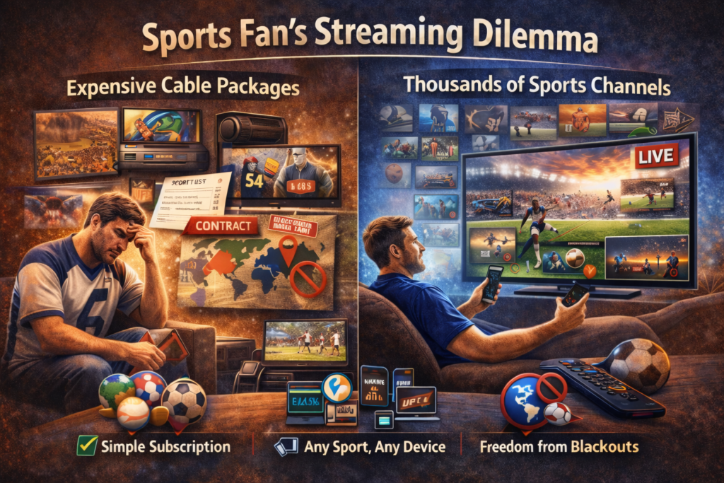 Why Marinios IPTV  is the best choice for sports lovers with live sports streaming on IPTV across smart devices.